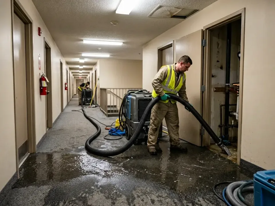 multi-unit-apartment-hallway-f-005 — frequently asked questions, Emergency Burst Pipe Water Extraction & Removal in Dahlgren…